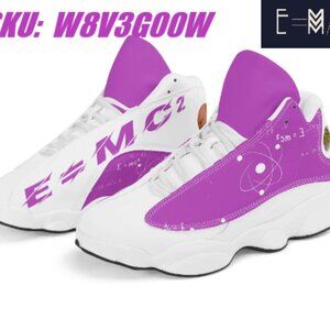 Women's E=M/C2 Ballers Edition Purple PU Leather Basketball Shoes sneakers activ
